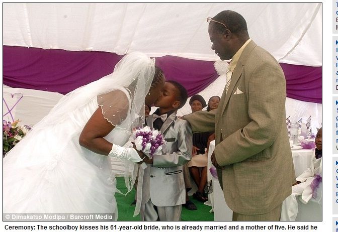 ילד בן 8 התחתן עם אישה בת 61 2