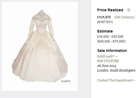 כמה שווה שמלת הכלה של אליזבת טיילור? 3