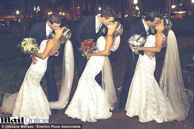 שלישיית אחיות זהות התחתנו באותו היום 2