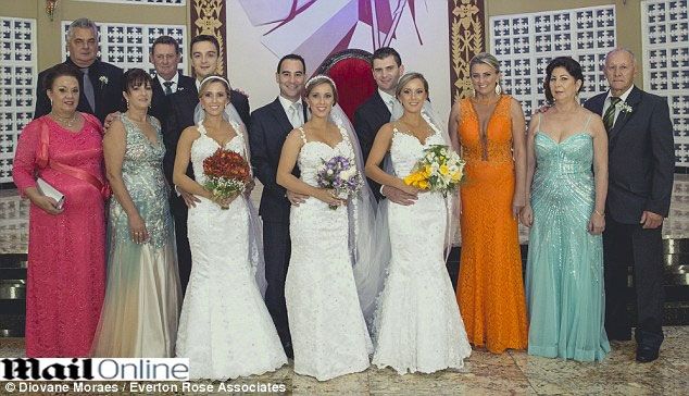 שלישיית אחיות זהות התחתנו באותו היום 3