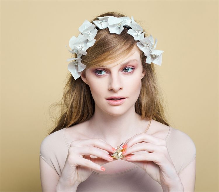 טרנד 2015: הד פיס פרחוני לראש הכלה 7