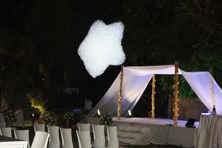  ענני קצף של חברת יוניק אפקט שמתאימים לכל שלב בחתונה (צילום: יחצ)
