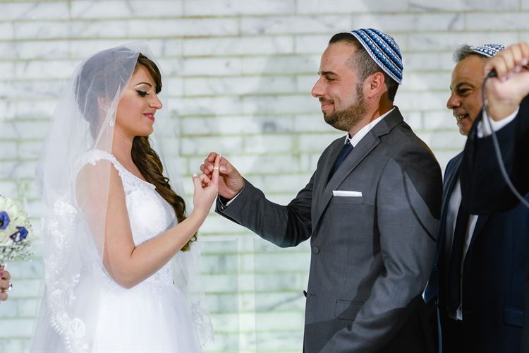 החתונה של אודליה עובד וסער קוריאל (צילום: מארק צורף)