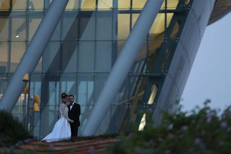 עוד תמונה זוגית לאלבום, החתונה של סטפני סורמונט ורפאל קסטרו (צילום: טל אקוקה)