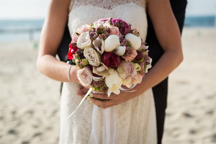 הצעת נישואים חלומית בריף הדולפינים, החתונה של ליטל לוין ויונתן נחמד (צילום: זה וזו)