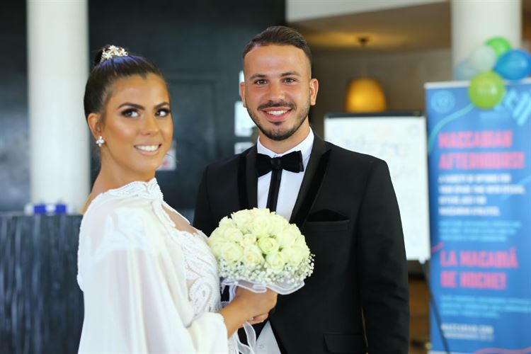 אהבה ממבט ראשון, החתונה של אמלי מימון ועידן תייר (צילום: בני טפירו)