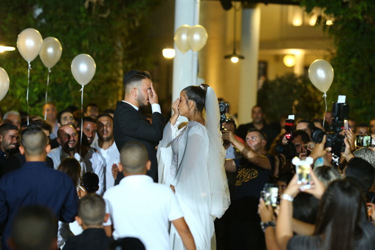 אין מילים, החתונה של אמלי מימון ועידן תייר (צילום: בני טפירו)