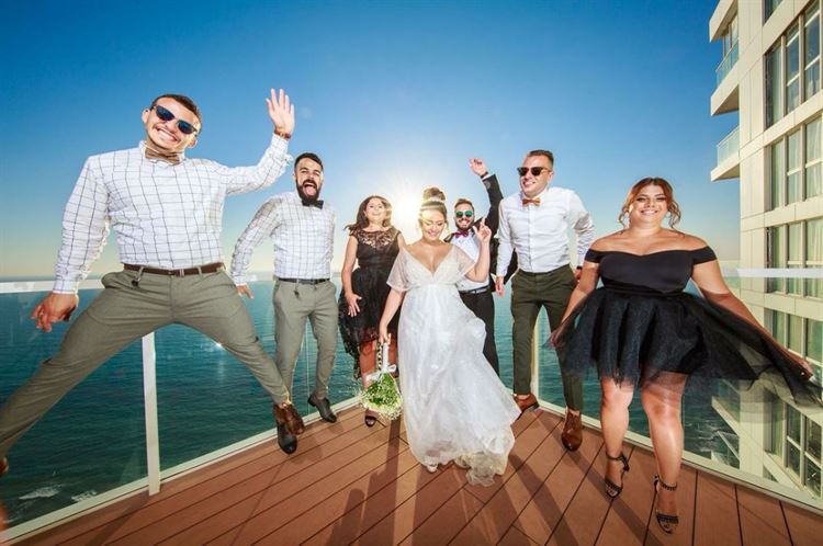 פריים חתונה משוגע עם החברים הטובים, החתונה של דניאלה פרץ ורותם מלכה (צילום: אושרי אלימלך)