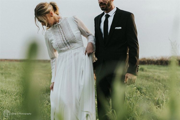 שמלת כלה מדהימה שלא תראו בשום מקום אחר, החתונה של חן גלנטי ויוסי פרטוק (צילום: Jossef SI)