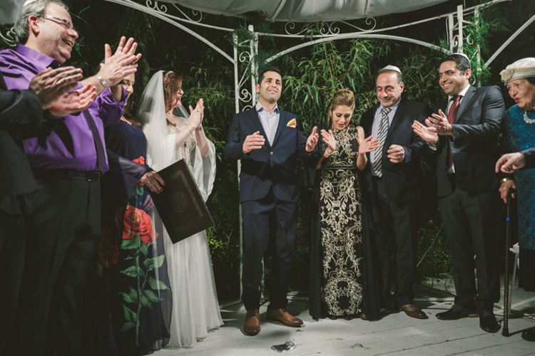 הרגע שחיכינו לו, רעות גבע ובניהו גדליהו עומדים מתחת לחופה (צילום: דימה וזינוביץ')