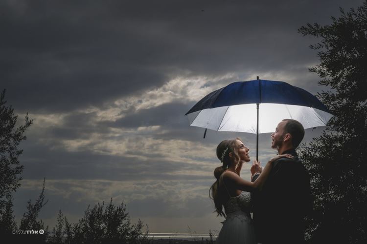 התחזית? לילה מעונן, התוצאה: תמונות הורסות לאלבום החתונה  (צילום: אלדד צלמים)