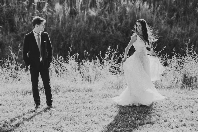 צילומי חתונה בשדה פתוח, החתונה של הדס ולירון (צילום: ירין טרנוס)