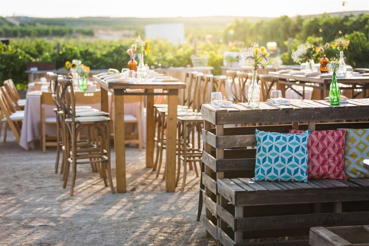 עיצוב טבעי שאי אפשר שלא להתפעל ממנו, החתונה של ירדן אהרוני וחגי טבת (צילום: עידן כנפי) 