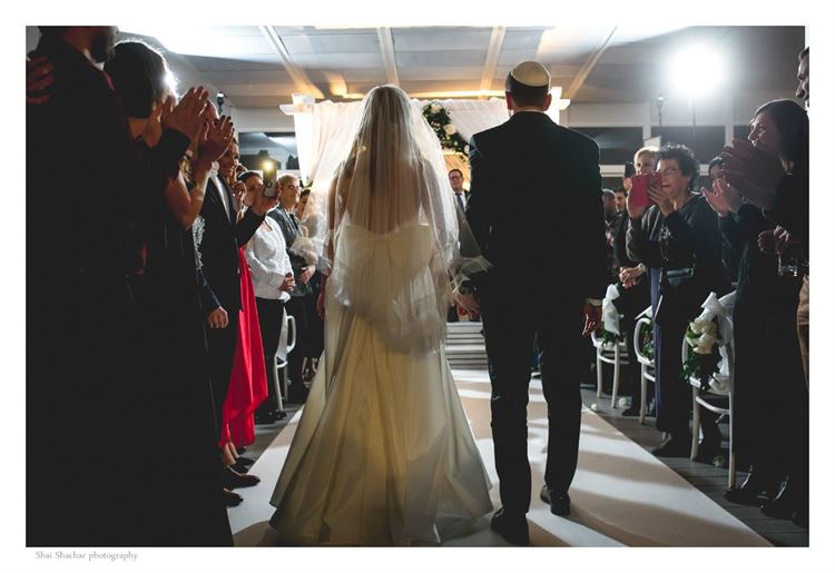 צועדים אל החופה, החתונה של דנה שטרן ועידן רוזנפלד (צילום: שי שחר)