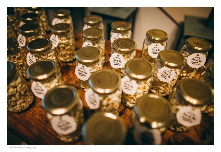 וזה מה שחיכה לאורחים בסיום האירוע, החתונה של דנה שטרן ועידן רוזנפלד (צילום: שי שחר)