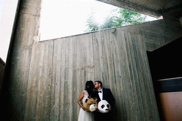 מעורר השראה: הזוג שהתחתן עם מסיכות אוריגמי 5