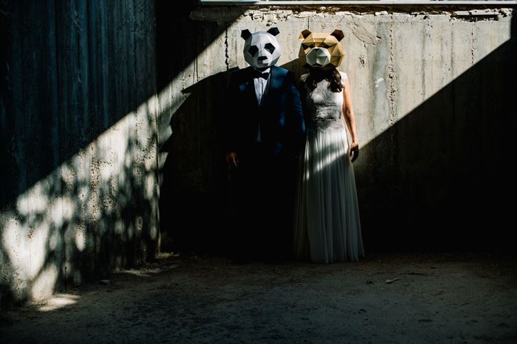 מעורר השראה: הזוג שהתחתן עם מסיכות אוריגמי 6