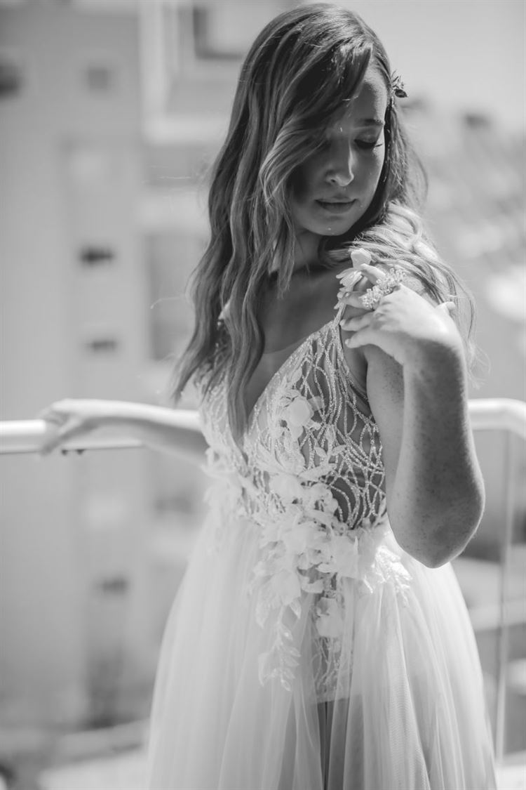 ענבל הרמן ביום חתונתה (צילום: ג'ינג'ר צלמים)