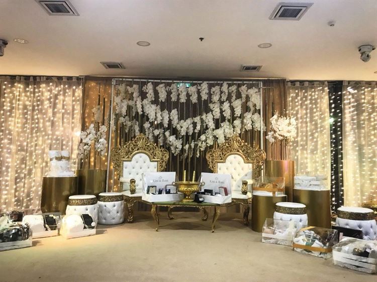 החינה של קים אדרי ובן זוגה בשיתוף עם ורד בוקבוזה (צילום: באדיבות ציפי בן שושן)