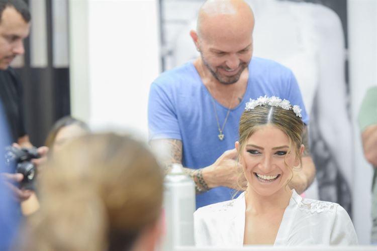 מתוך אלבום החתונה של לינוי וויס ועומרי בנהר (צילום: נועם סלח)