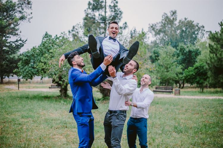 אלבום החתונה של קאי הנובר ובוריס וקסמן (צילום: רן שיינברגר)