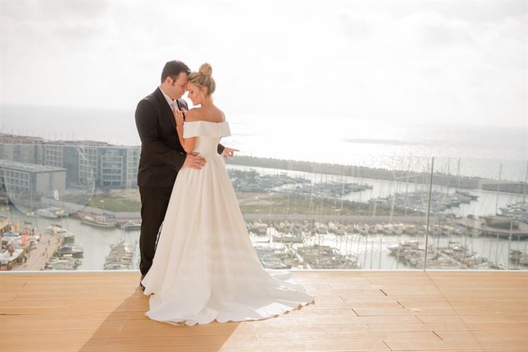 מתוך אלבום החתונה של יעל רוחקינד ותום ליבנה (צילום: חיים אפריאט)