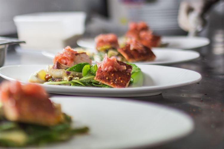 פילה סלמון על מצע סלט רענן 