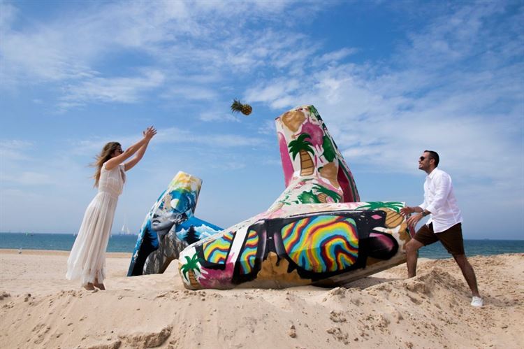 קרנבל צבעוני: תמונות החתונה של הזוג הכי מדליק בשטח 3