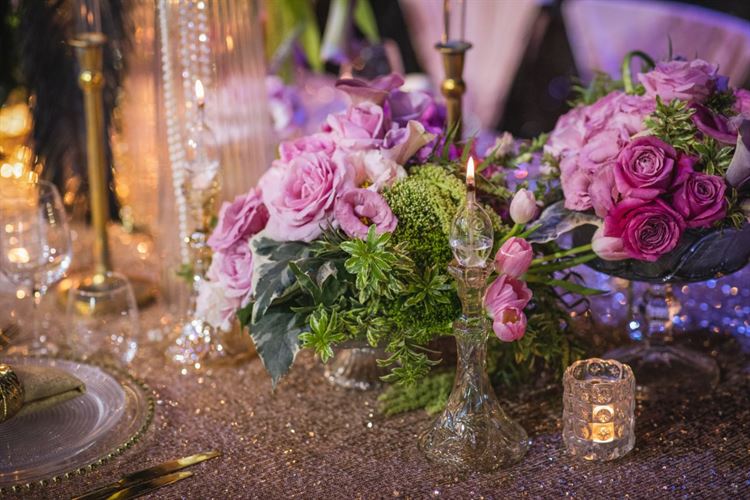 קריסטלים, פנינים ופרחים: הצעת הגשה לעיצוב נוצץ במיוחד 9