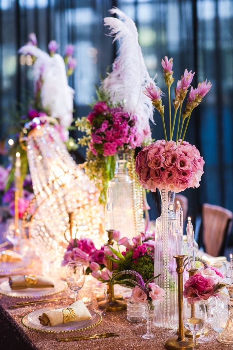 קריסטלים, פנינים ופרחים: הצעת הגשה לעיצוב נוצץ במיוחד 13