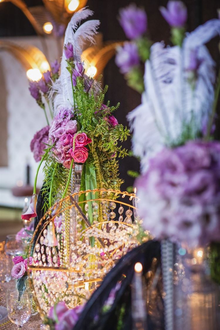 קריסטלים, פנינים ופרחים: הצעת הגשה לעיצוב נוצץ במיוחד 14