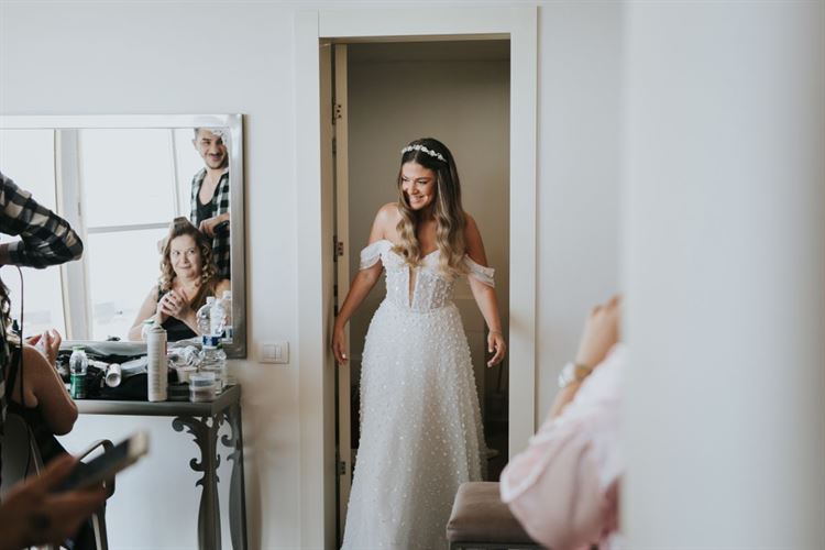 מתוך אלבום החתונה של רוני רובינפלד ורן אלבז (צילום: לבנה צלמים)