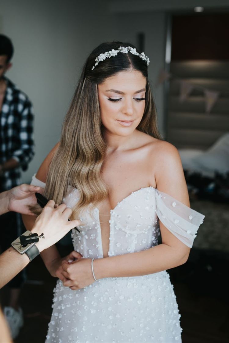 מתוך אלבום החתונה של רוני רובינפלד ורן אלבז (צילום: לבנה צלמים)