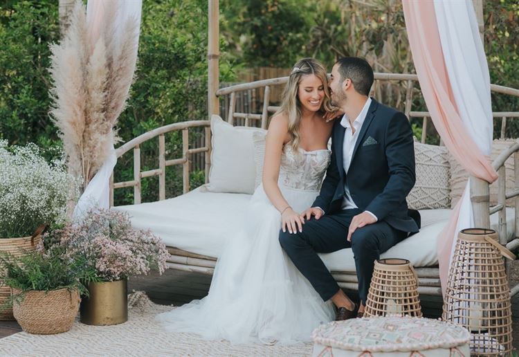 החתונה של חן בירון ודניאל בן עמי (צילום: עידן חסון) 