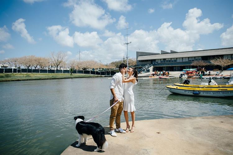 בשמלת כלה קיצית אייזן-שטיין (צילום: שי שחר)