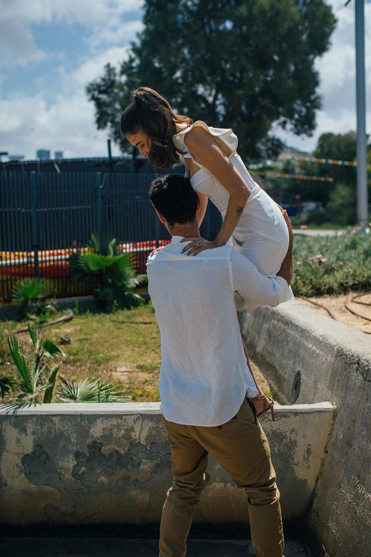 נהנים מהיום שלהם, יאנה וניר (צילום: שי שחר)