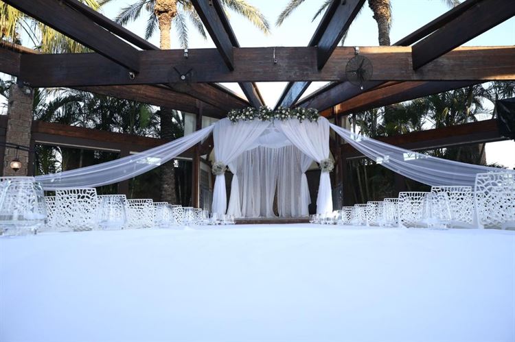 מערכות תאורה מתקדמות אך אוכל משובח, אולם טרויה (צילום: גל הפקות)