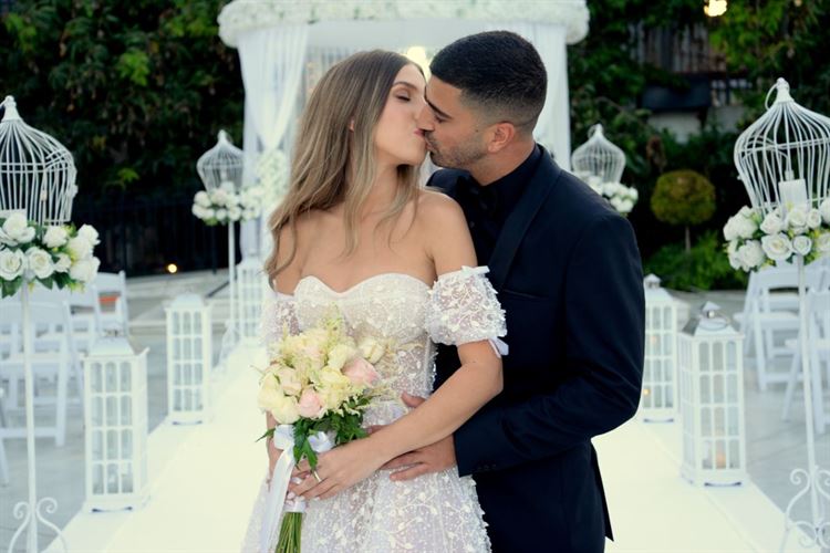 הזוג המאושר, קארין ואדיר (צילום: שיצו צלמים)