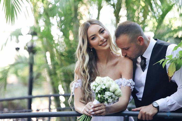 החתונה של ולריה ויהונתן (צילום: אספוסה)