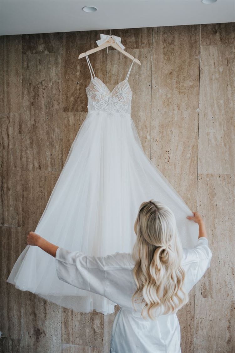 שמלת הכלה של מלי מוכנה (צילום: יוסף חורי) 