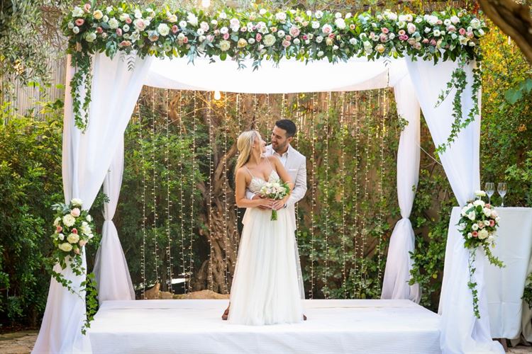 החתונה של מלי וירדן אלמוג (צילום: יוסף חורי)