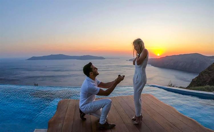 בהחלט מעוצר נשימה, הצעת הנישואים ביוון (צילום: אוסף פרטי)