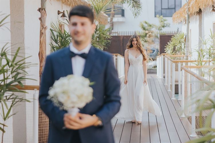 נפגשים אחרי ההכנות, נעם ואדיר סגל (צילום: עידן חסון)