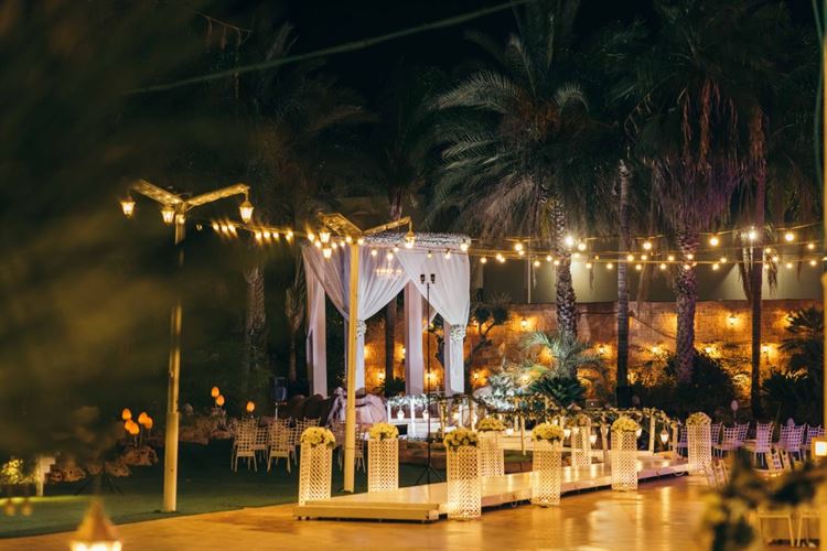 החופה המהודרת במתחם ארבע עונות (צילום: שיצו צלמים)