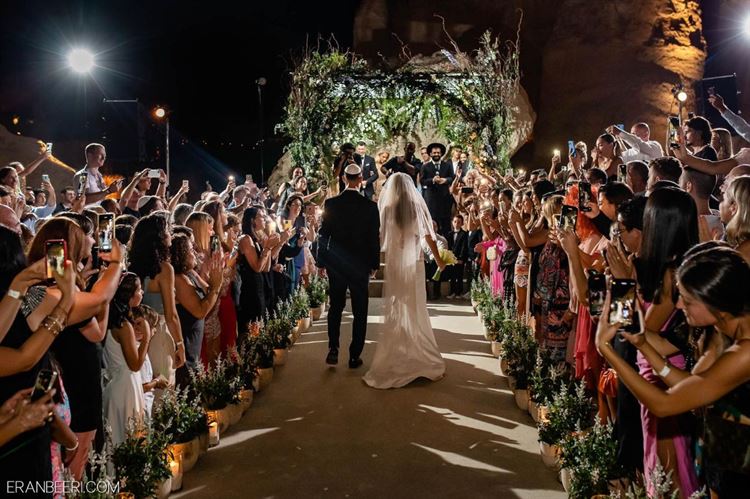 החתונה המדברית של נטע ושיר (צילום: ערן בארי)