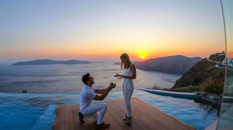 הצעת הנישואים של מלי אלמוג (צילום: אלבום פרטי)