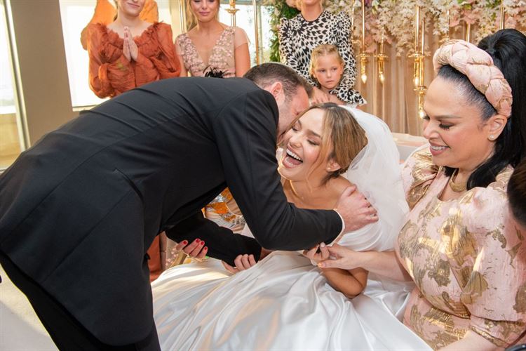 החתונה של אמונה ואריאל (צילום: חיים אפריאט)