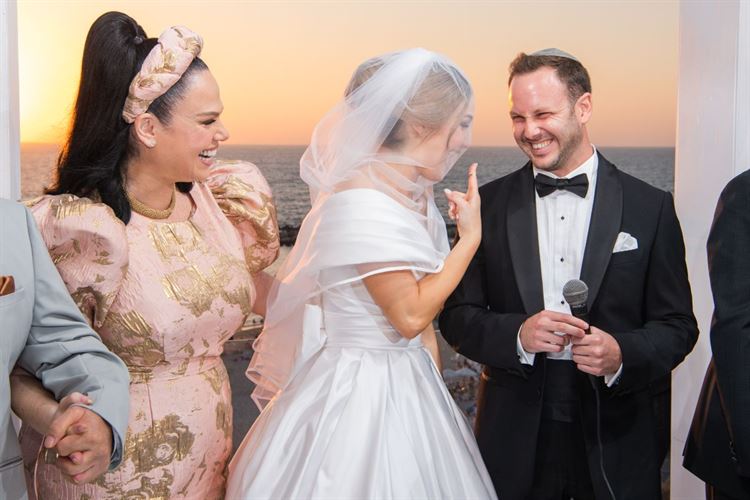 החופה, החתונה של אמונה ואריאל (צילום: חיים אפריאט)