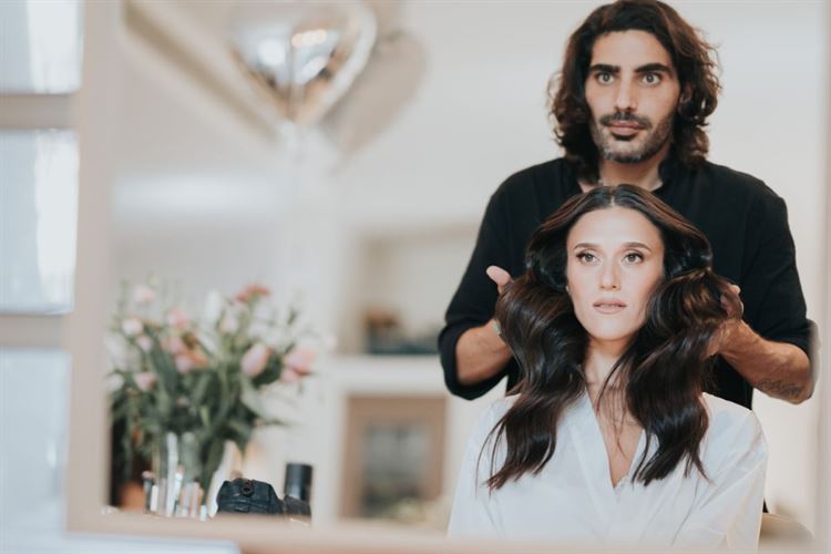 תסרוקת כלה, החתונה של רתם ופז (צילום: שי בוזגלו)