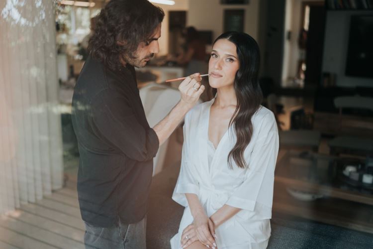 איפור כלה, החתונה של רתם ופז (צילום: שי בוזגלו)